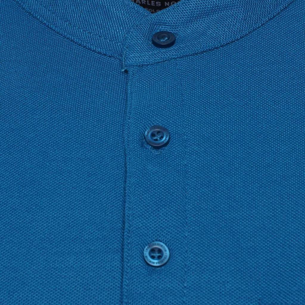 Charles Norton Grandad Collar Polo Shirt