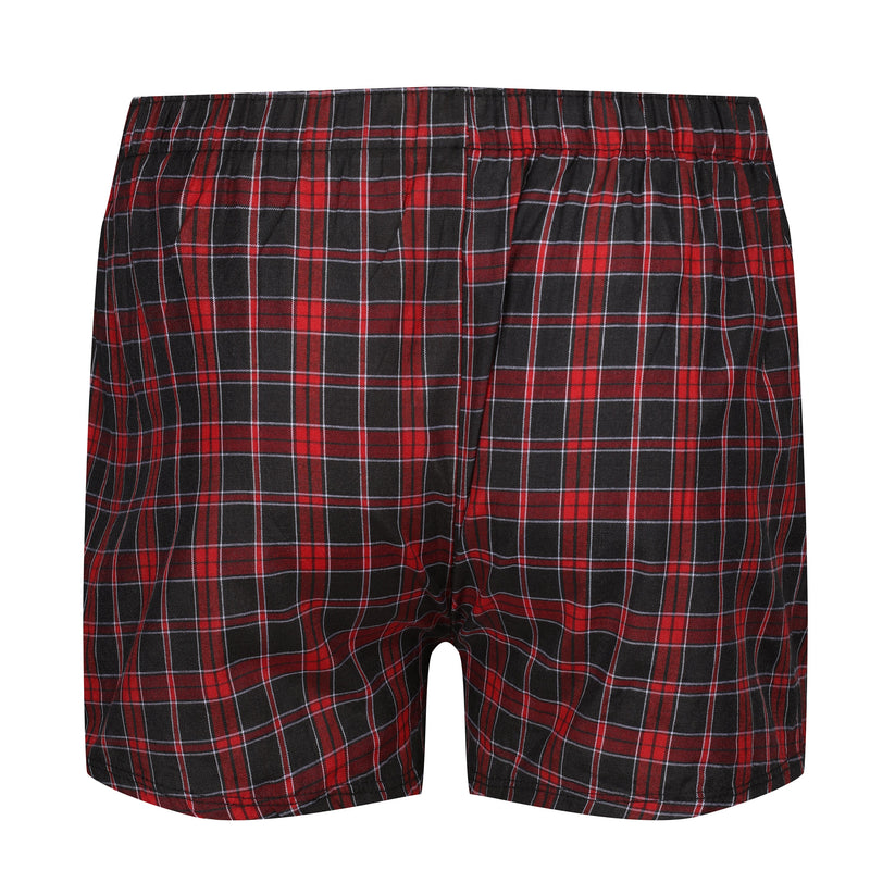 Payden Mens 3 Pack Check Boxer Shorts Cotton Rich Underwear S-2XL - QHA UK