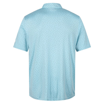 Mens Golf Polo Shirt Stretch Breathable Quick Dry Sports Casual Top - QHA UK
