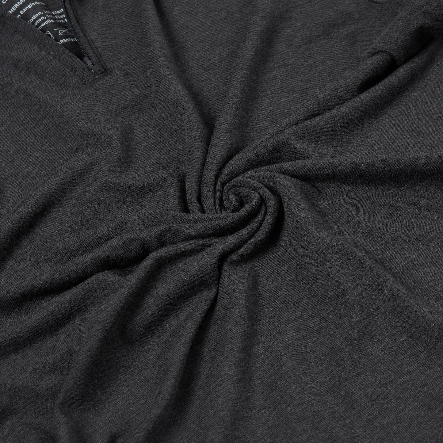 Mens Thermal Quarter Zip Pullover Stretch Lightweight Layering Top - QHA UK