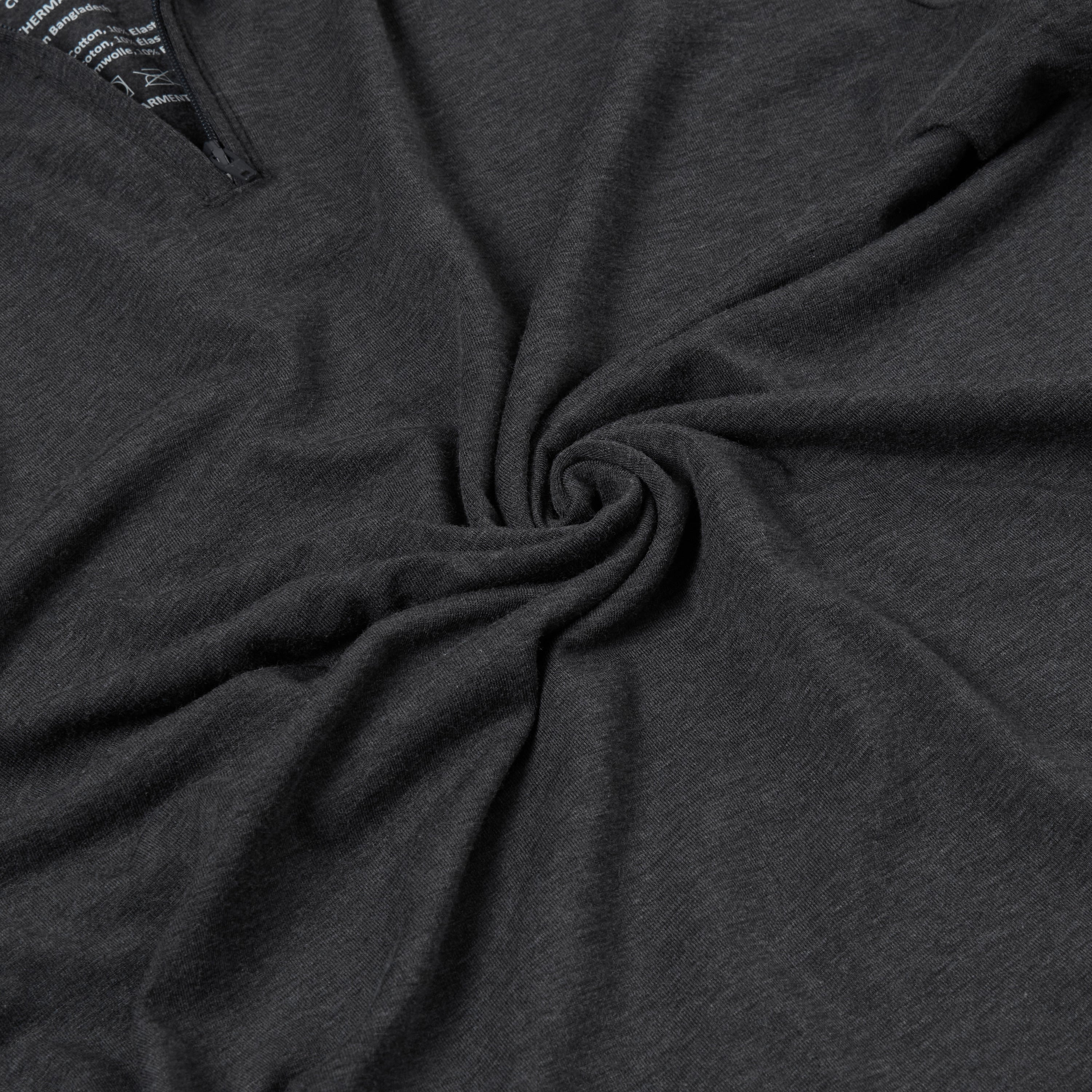 Mens Thermal Quarter Zip Pullover Stretch Lightweight Layering Top