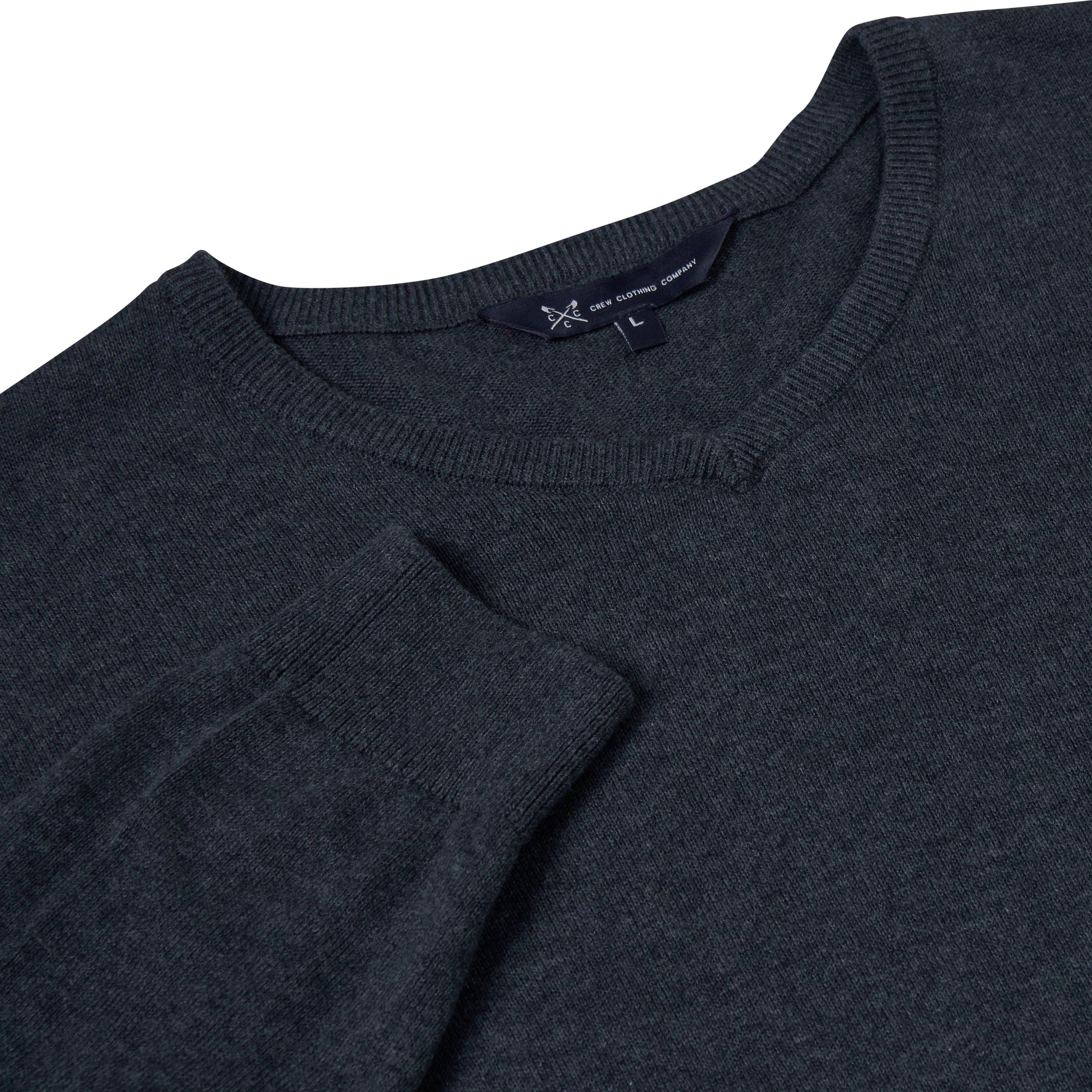 Crew Clothing Mens V Neck Jumper Cotton Knit Sweater Casual Regular Fit