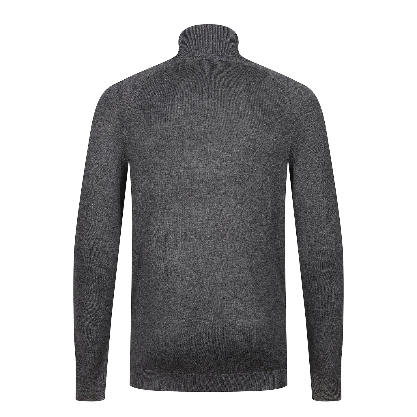 City Comfort Mens Turtle Roll Neck Jumper Lightweight Knit Sweater Casual Top - QHA UK