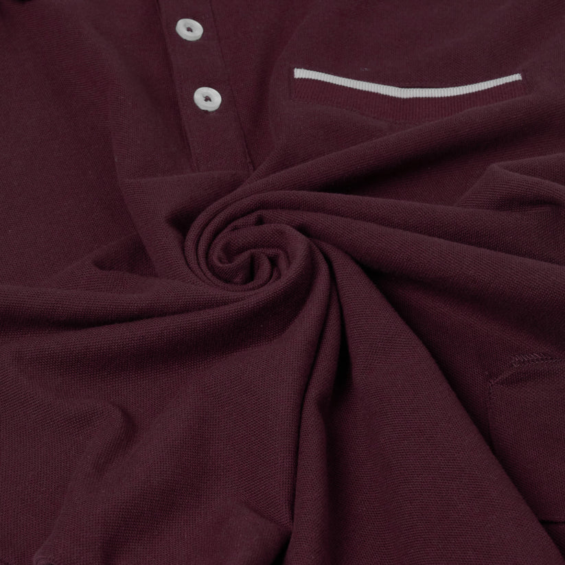 Evryone Mens Cotton Polo Shirt Contrast Tipped Short Sleeve Smart Casual Top - QHA UK