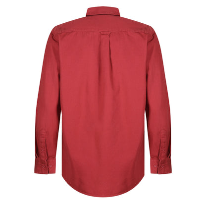 TL London Mens Cotton Button Down Shirt Long Sleeve Smart Casual Work Formal Top - QHA UK