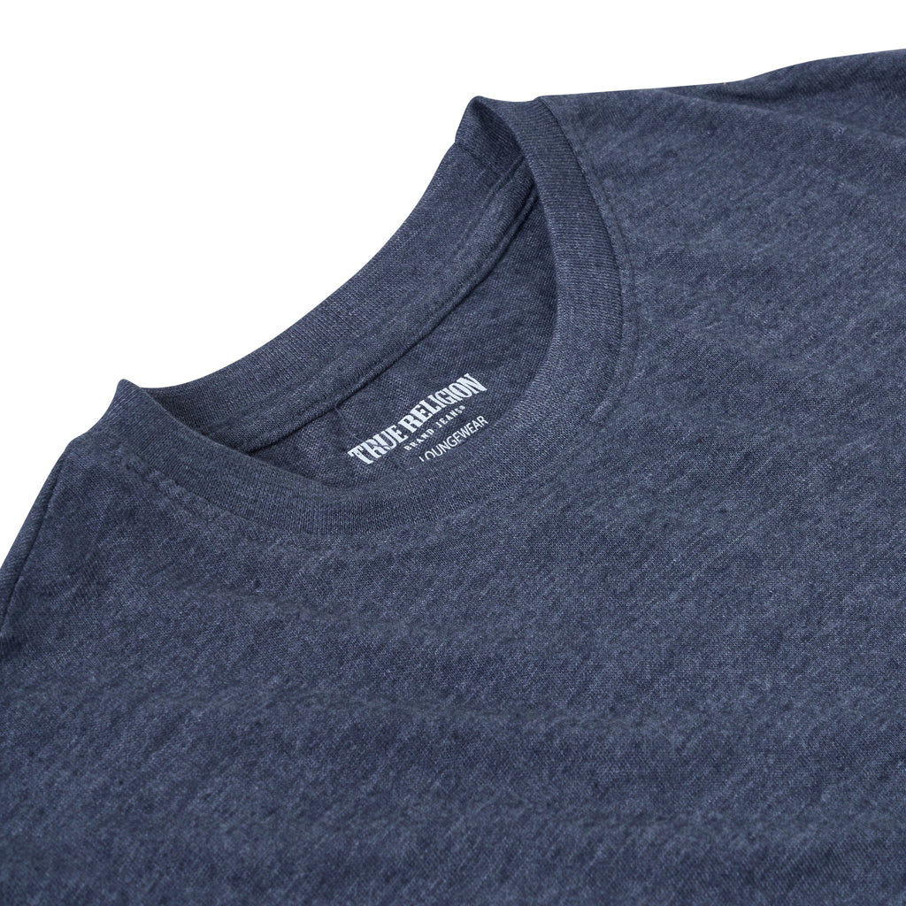 True Religion Authentic Mens T-Shirt Cotton Crew Neck Logo Print Casual Tee