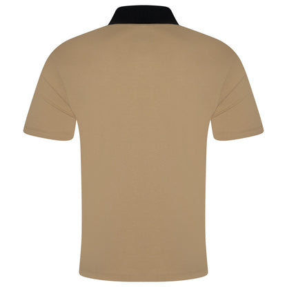 Evryone Mens Cotton Contrast Stripe Polo Shirt Short Sleeve Casual Smart Top - QHA UK