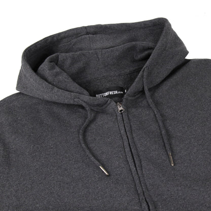 Mens Full Zip Hoodie Fleece Sweatshirt Jacket Casual Hooded Top - QHA UK