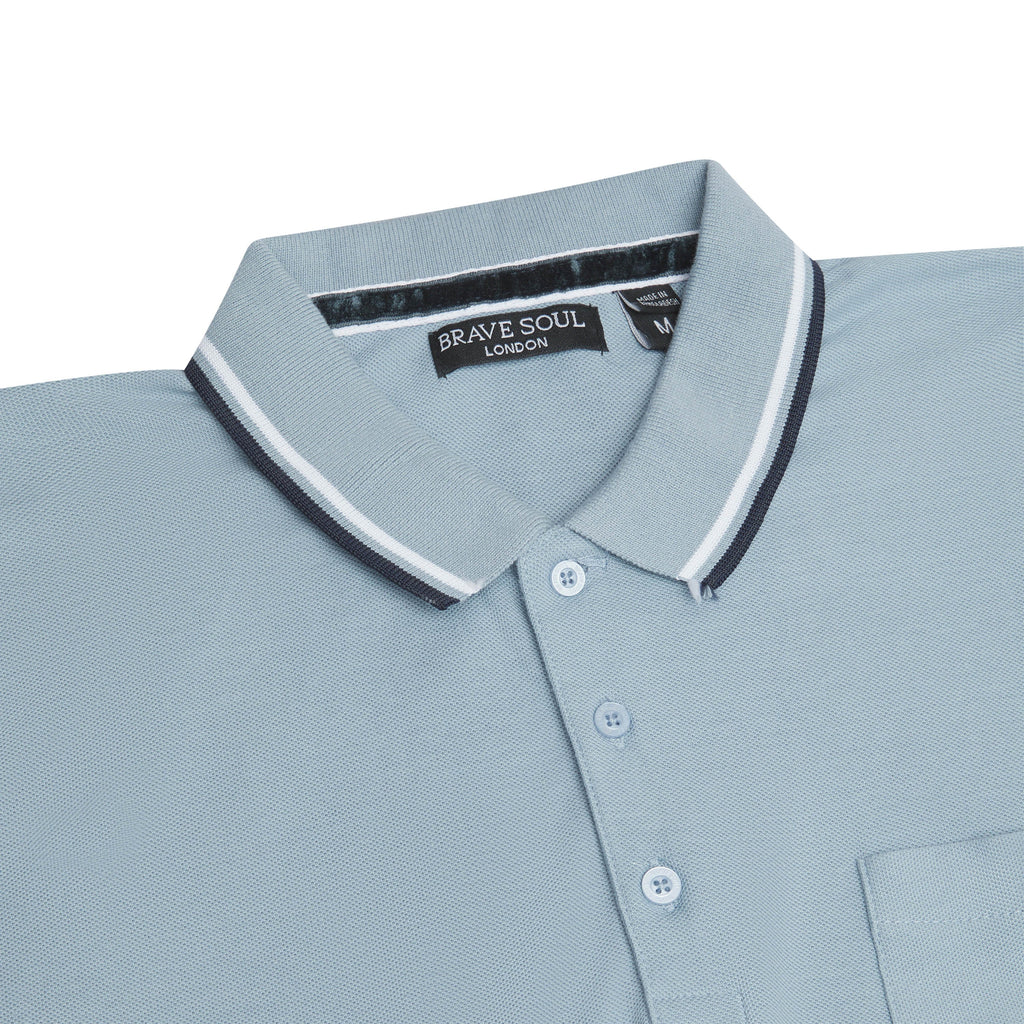 Brave Soul Cosmo Pique Polo Shirt