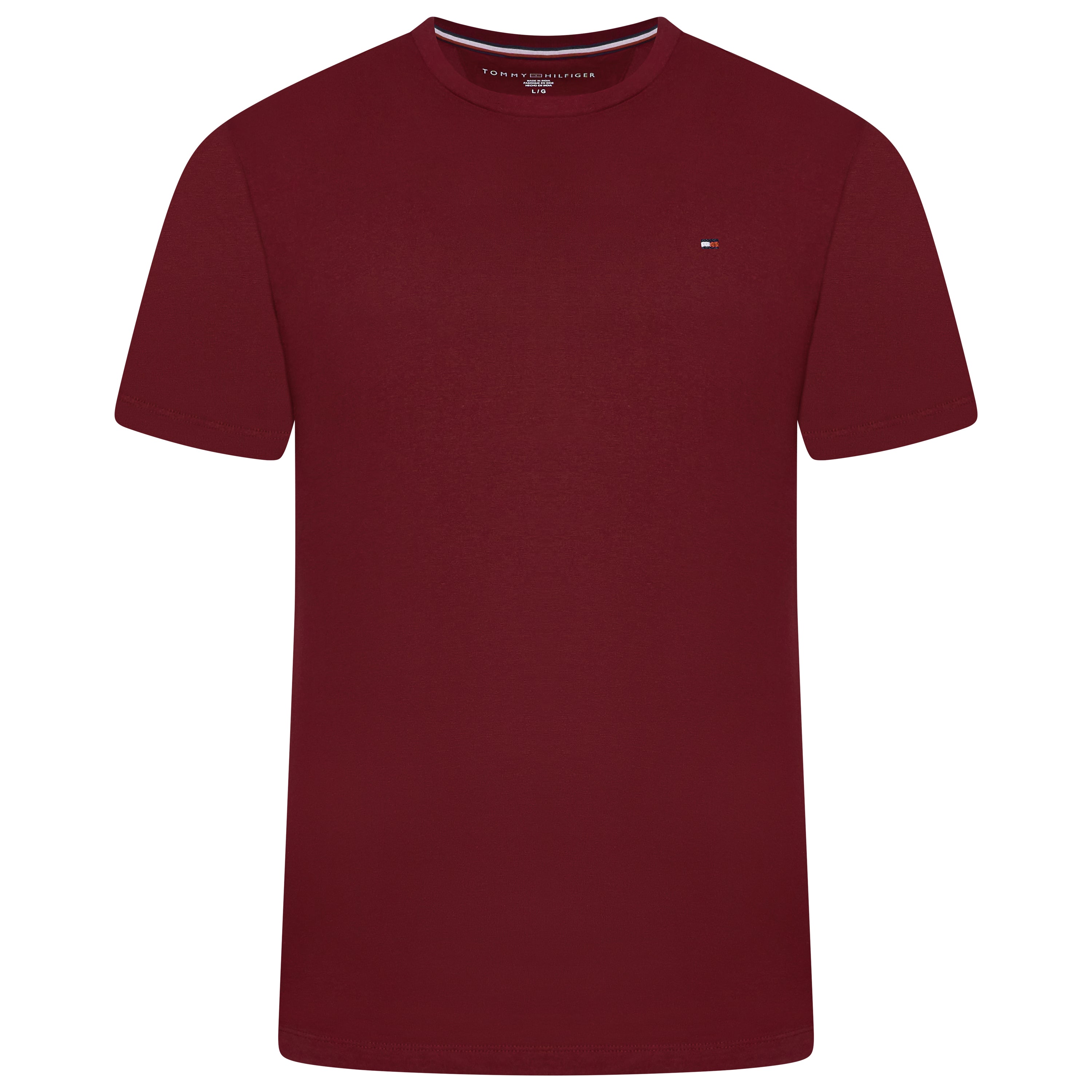 Tommy Hilfiger Mens Flag Embroidered Cotton Crew Neck T-Shirt S-2XL