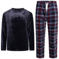 Navy / Burgundy Check