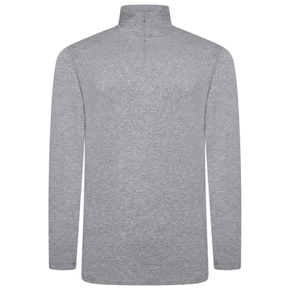 Mens Thermal Quarter Zip Pullover Stretch Lightweight Layering Top - QHA UK