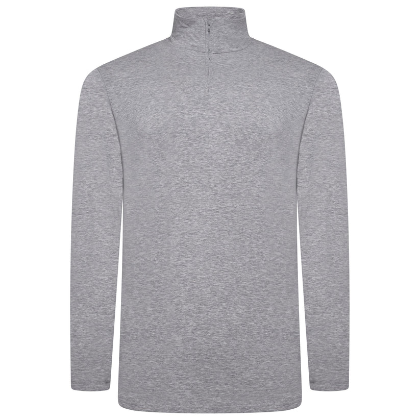 Mens Thermal Quarter Zip Pullover Stretch Lightweight Layering Top - QHA UK
