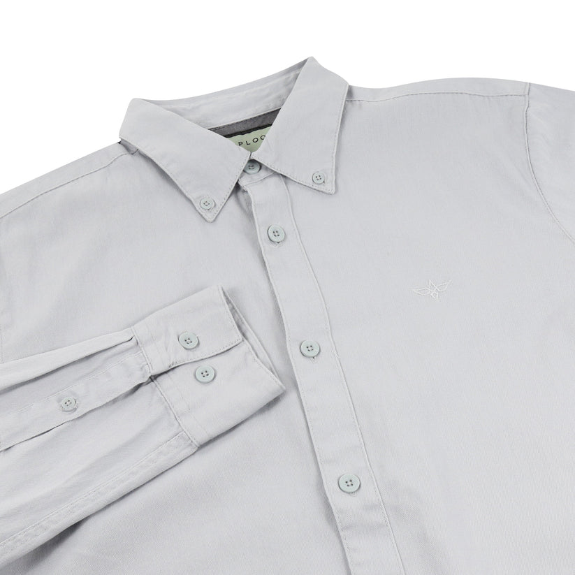 TL London Mens 100% Cotton Shirt Long Sleeve Button Down Smart Casual Regular Fit - QHA UK