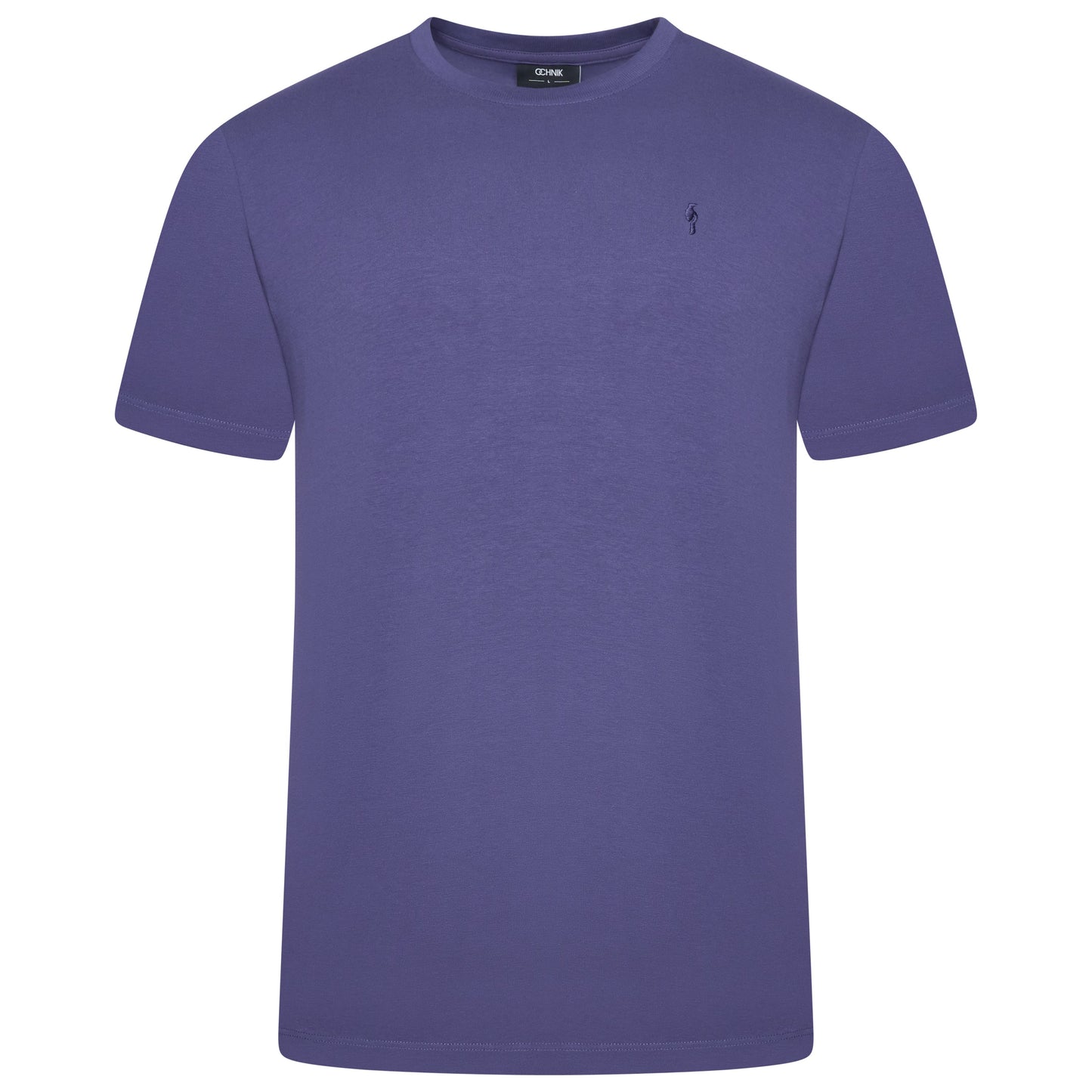 Ochnik Mens Stretch Cotton T-Shirt Crew Neck Logo Tee Regular Fit S-4XL - QHA UK