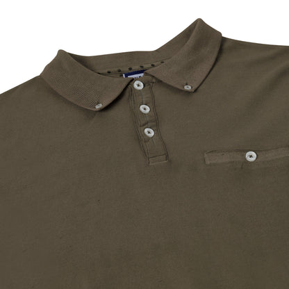Evryone Mens Cotton Pique Polo Shirt Button Collar Short Sleeve Casual Top - QHA UK