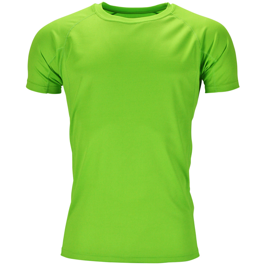 Mens Gym T-Shirt Moisture Wicking Sports Running Training Breathable Tee - QHA UK