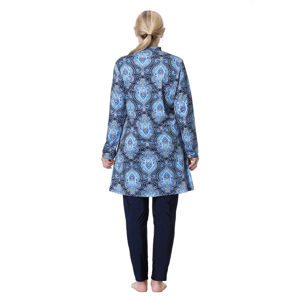 Plus Size Modest Swimwear Set, 3-Pieces Swimsuit