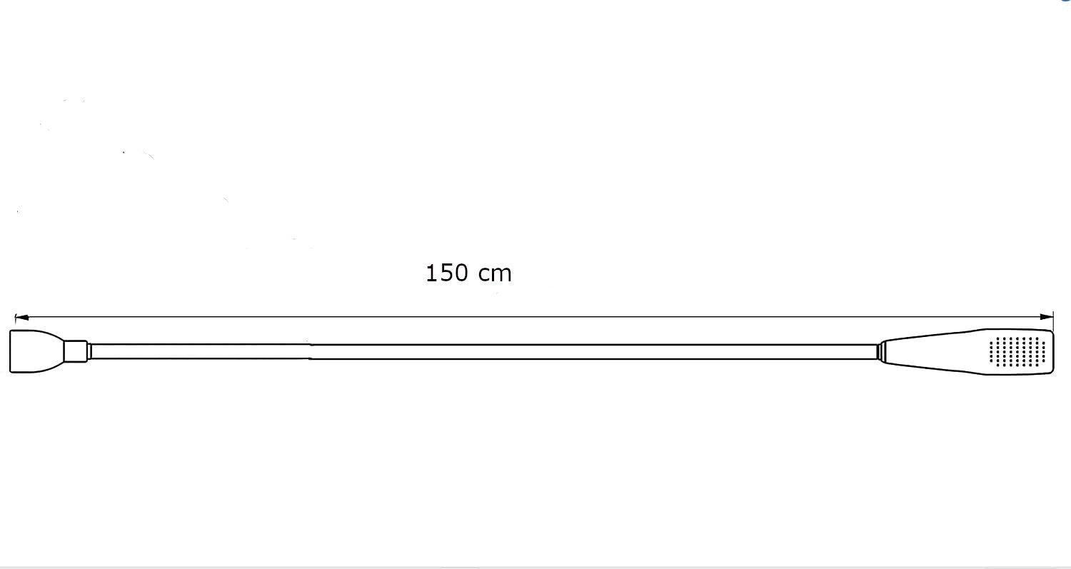 Shower Head and Extra Long Hose Set for Bath Taps/Tap Professional, 150cm