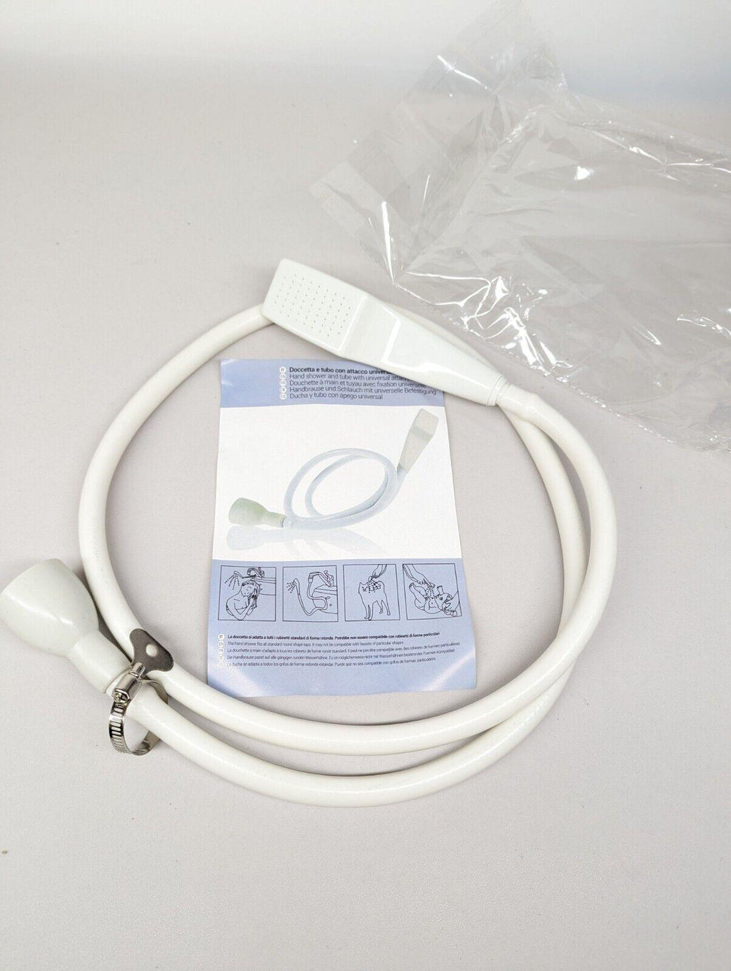 Shower Head and Extra Long Hose Set for Bath Taps/Tap Professional, 150cm