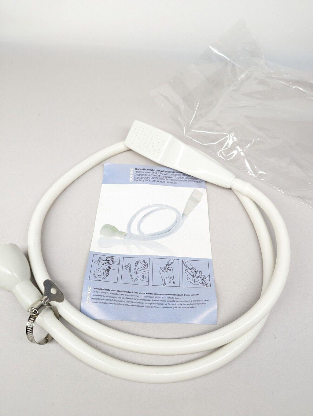 Shower Head and Extra Long Hose Set for Bath Taps/Tap Professional, 150cm