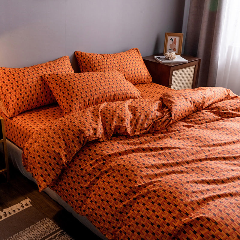 Pure Cotton Fitted Sheet and Quilt Set