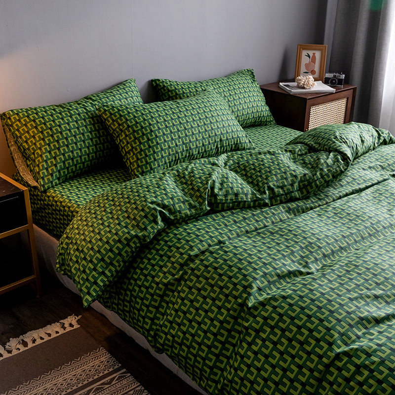 Pure Cotton Fitted Sheet and Quilt Set