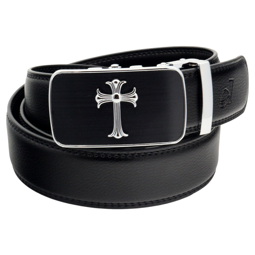 Ceinture à cliquet en cuir QHA pour homme, boucle automatique, largeur 35 mm, Q39