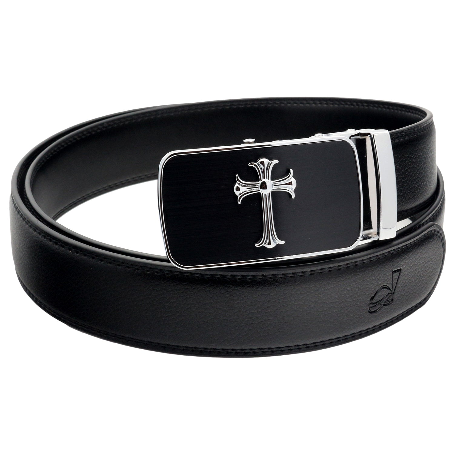Ceinture à cliquet en cuir QHA pour homme, boucle automatique, largeur 35 mm, Q39