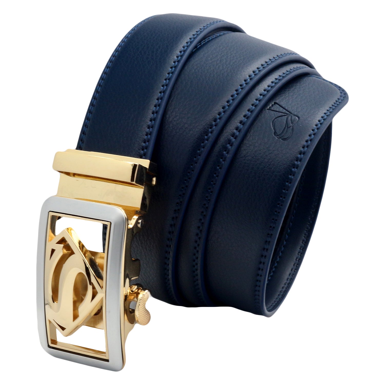 Ceintures en cuir QHA pour hommes Superman, boucle de ceinture à cliquet automatique pour super-héros, Q07