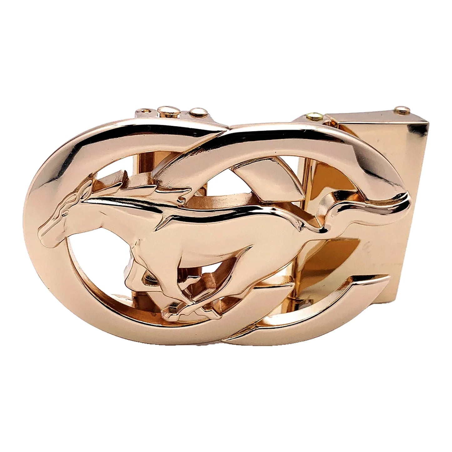 QHA Mens Automatic Sliding Ratchet Belt Buckle 35mm Zinc Alloy A31