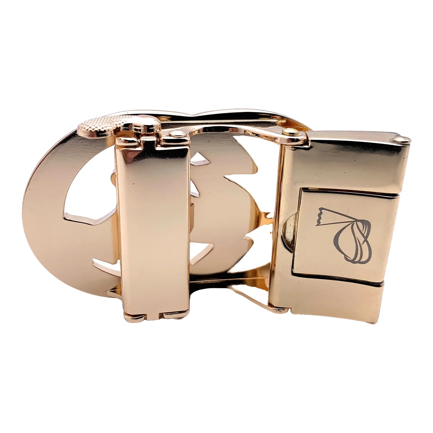 QHA Mens Automatic Sliding Ratchet Belt Buckle 35mm Zinc Alloy A31