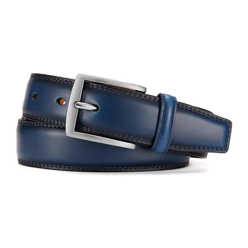 Mens Genuine Leather Belt Plus Size 105–155cm Long Metal Pin Buckle 35 - Buckle Detail - QHA UK