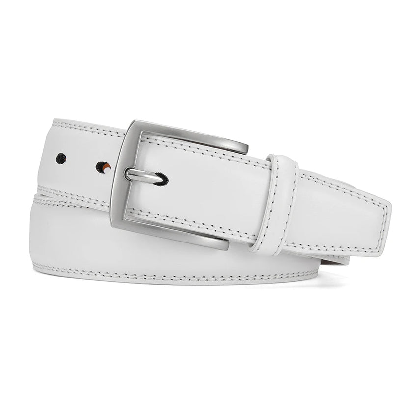 Mens Genuine Leather Belt Plus Size 105–155cm Long Metal Pin Buckle 35 - Buckle Detail - QHA UK