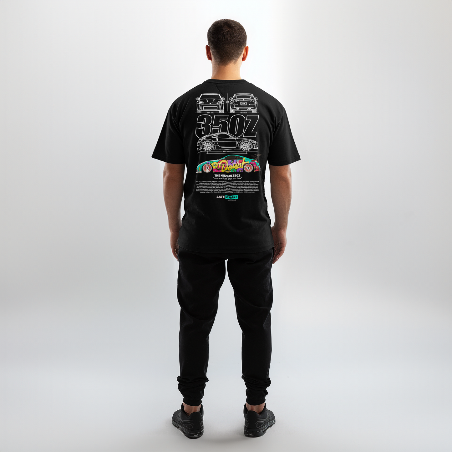 Late Brake 350Z Drivers Collective T-Shirt Cotton Car Enthusiast Tee - QHA UK