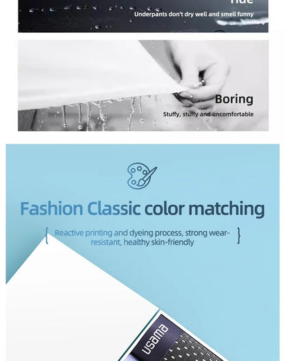 Mens Ice Silk Boxer Shorts Breathable Mesh Underwear Plus Size 4-Pack - QHA UK