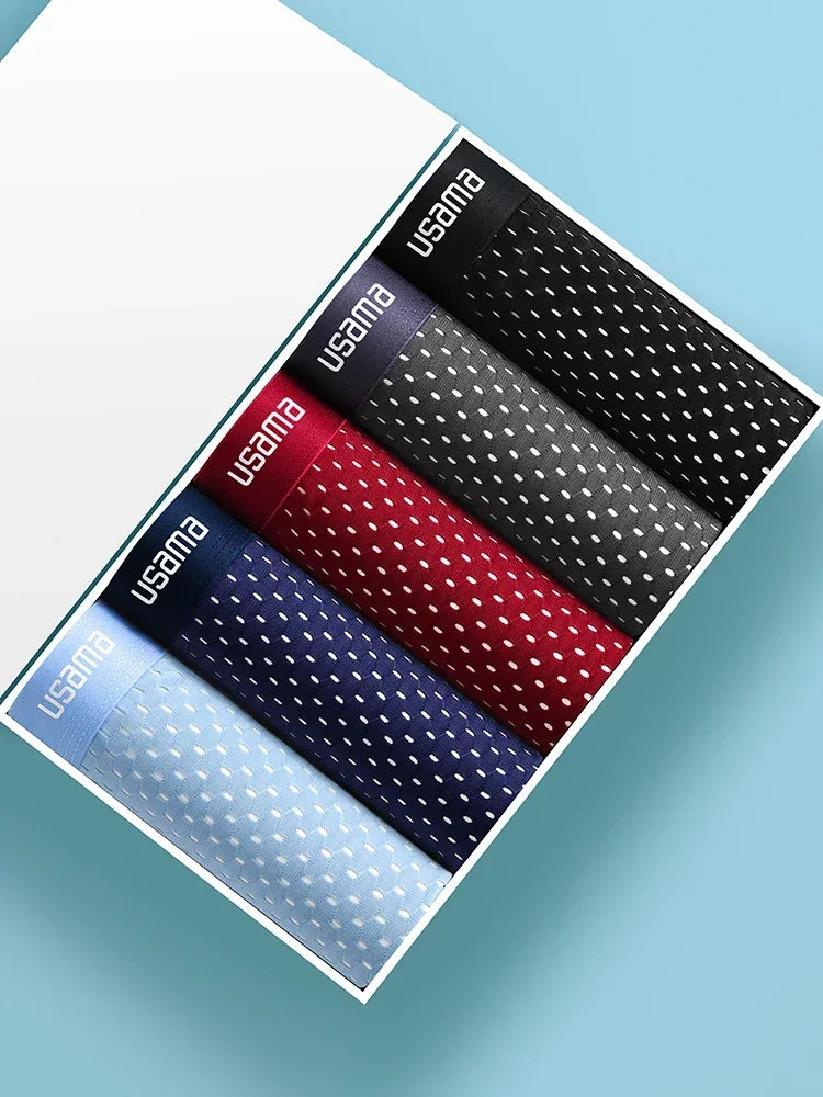 Mens Ice Silk Boxer Shorts Breathable Mesh Underwear Plus Size 4-Pack - QHA UK