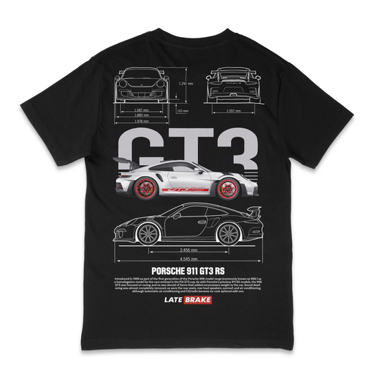 Late Brake 911 GT3 Wr Drivers Collective T-Shirt Cotton Car - QHA UK