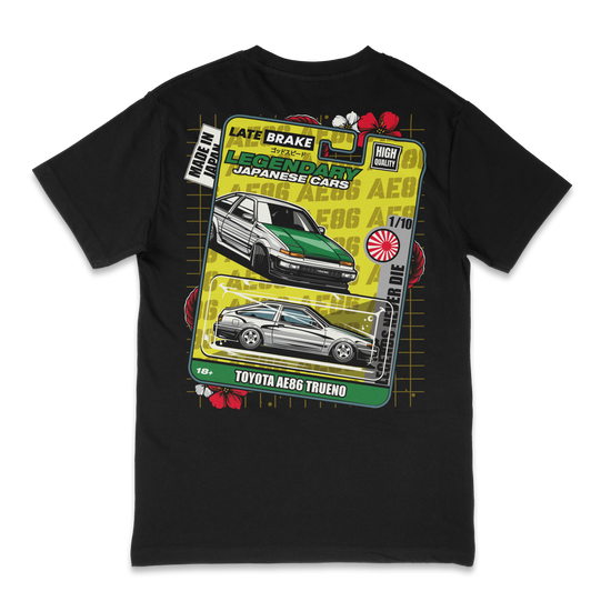 Late Brake Ae86 Diecast T-Shirt Cotton Car Enthusiast Tee 180gsm | - QHA UK