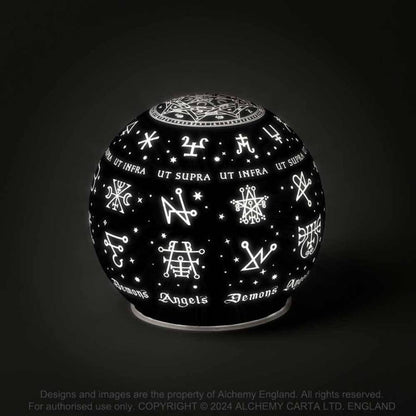 LED Light Alchemy Angels and Demons Globe - QHA UK