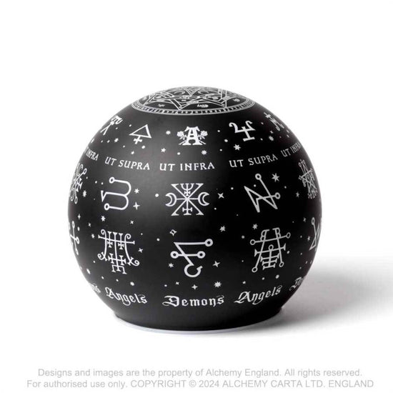 LED Light Alchemy Angels and Demons Globe - QHA UK