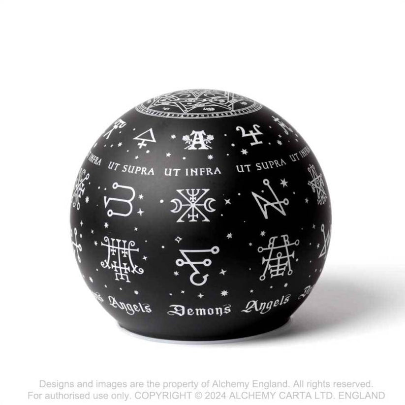 LED Light Alchemy Angels and Demons Globe - QHA UK