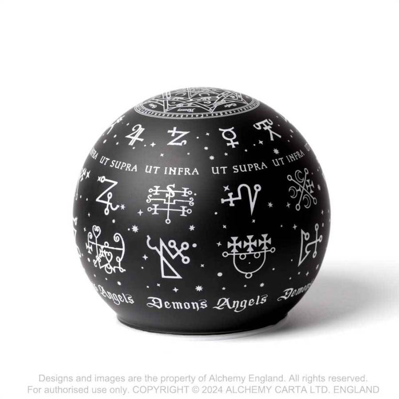 LED Light Alchemy Angels and Demons Globe - QHA UK
