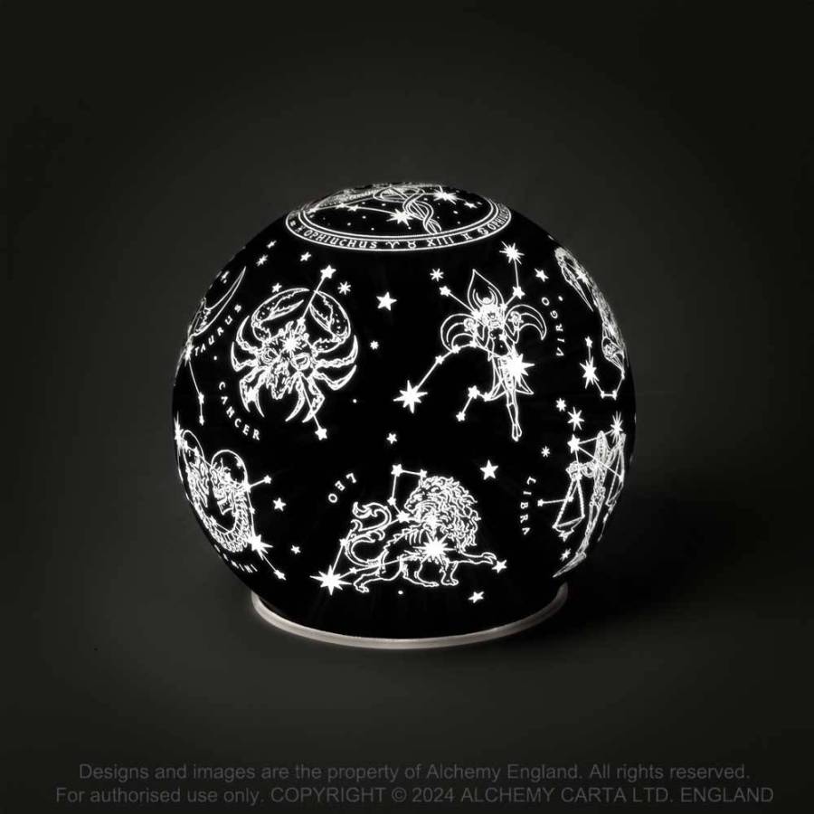 LED Light Alchemy Astrology Globe - QHA UK