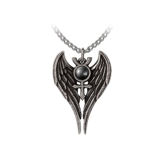 Alchemy Gothic Pendant Angel of Mercury - QHA UK