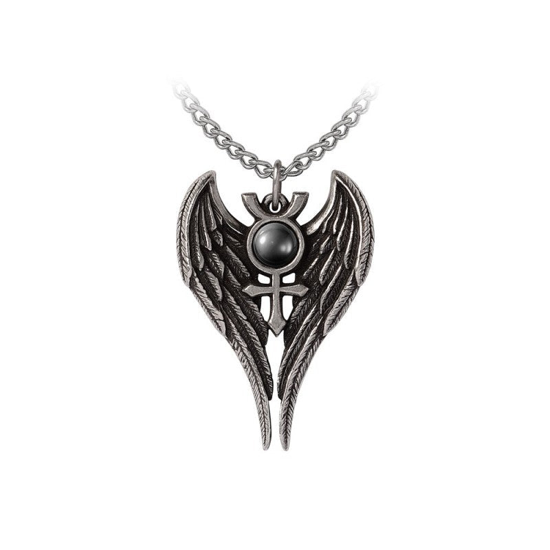 Alchemy Gothic Pendant Angel of Mercury - QHA UK