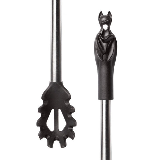 Alchemy Gothic Pasta Spoon Black Bat - QHA UK
