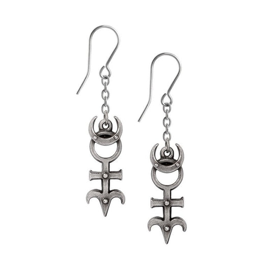 Alchemy Gothic Earrings Dee's Monad - QHA UK