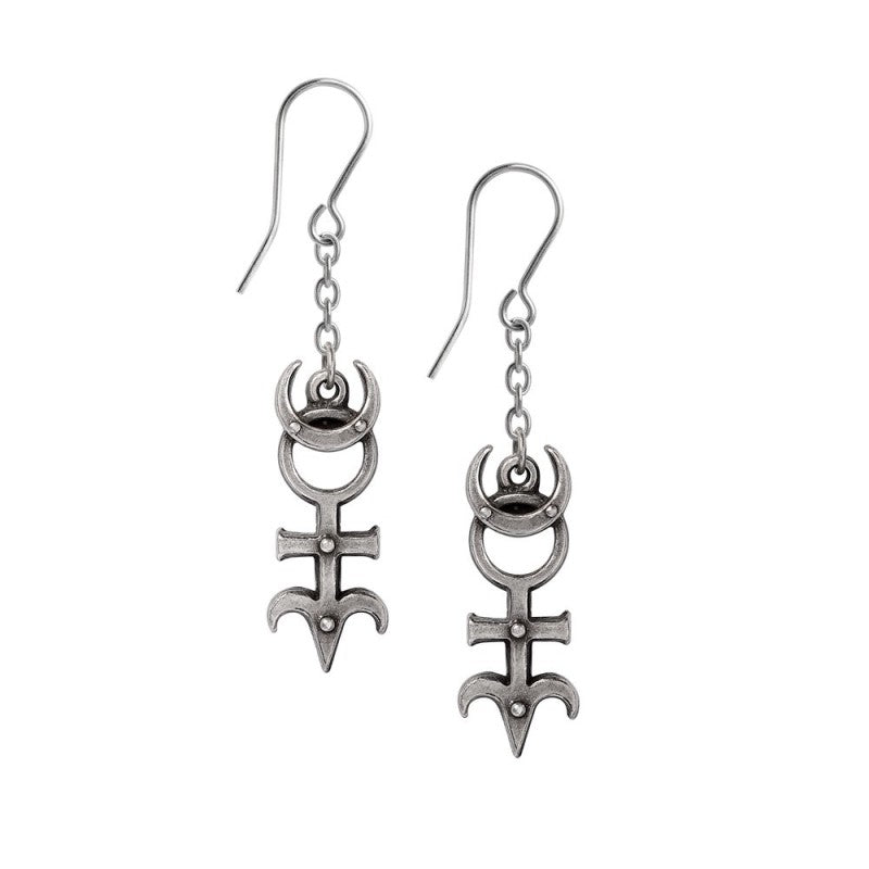 Alchemy Gothic Earrings Dee's Monad - QHA UK