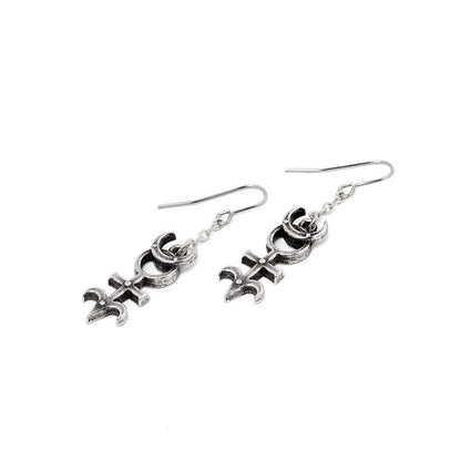 Alchemy Gothic Earrings Dee's Monad - QHA UK